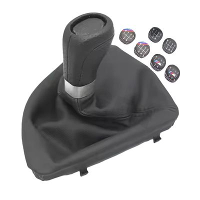 kopen 5/6 Versnelling Auto Versnellingspook Knop Met Boot Cover voor BMW E81 E82 E87 E88 VERSNELLINGSPOOK online vervaardiging